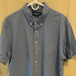 Ralph Lauren Mens Short Sleeve Button Shirt XXL